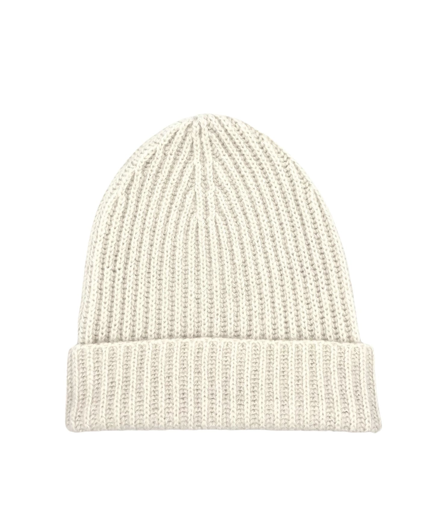 Kaschmirmütze N°1 aus flauschiger Cashmere/Seidenmischung in Rippenstrick