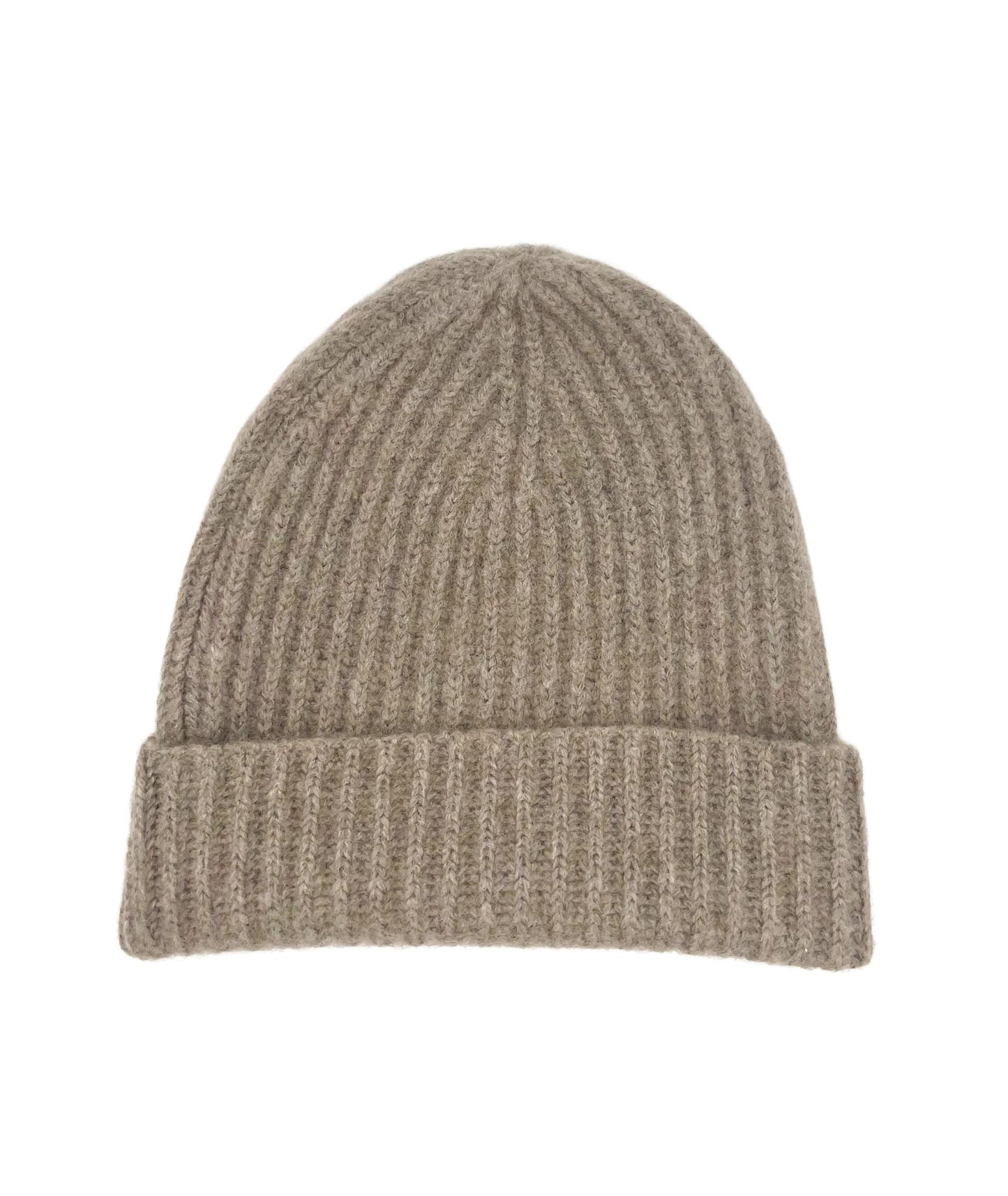 Kaschmirmütze N°1 aus flauschiger Cashmere/Seidenmischung in Rippenstrick