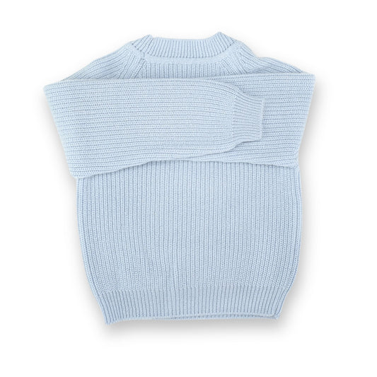 Cashmere Babysweater in Rippenstrick