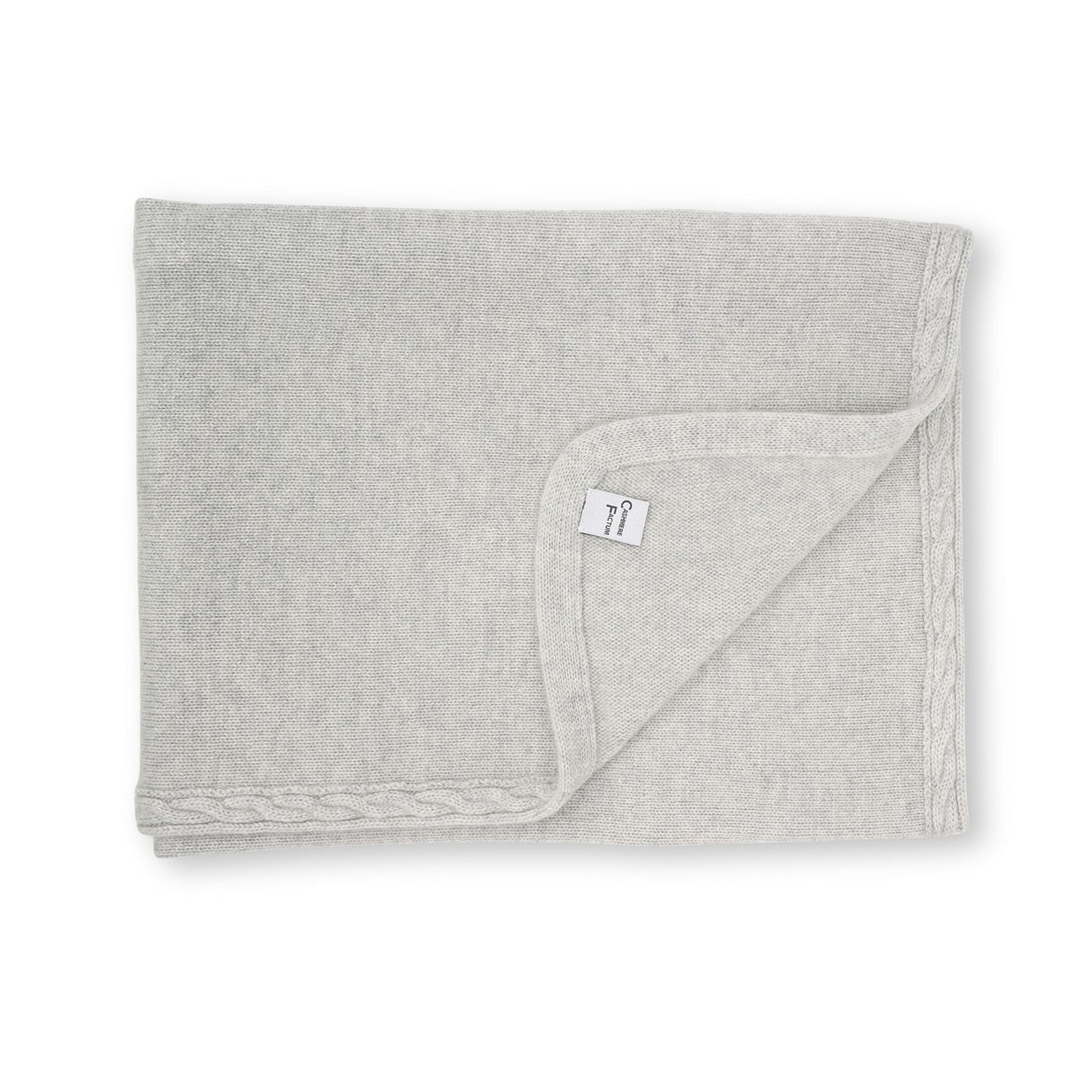 Cashmere Babydecke Zopfrand