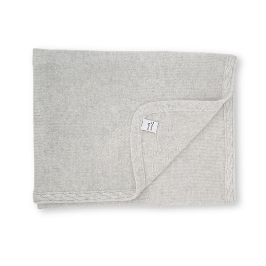 Cashmere Babydecke Zopfrand