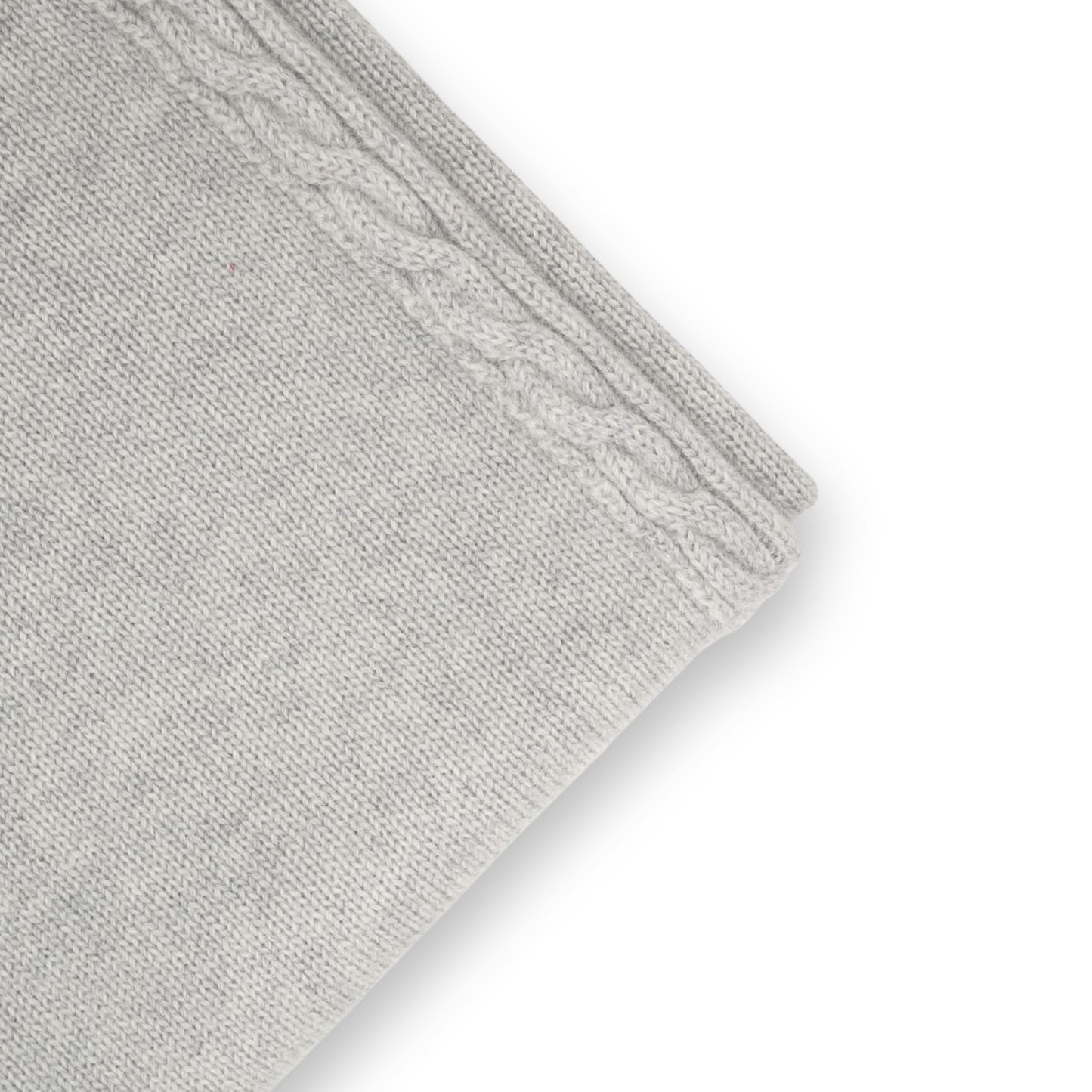 Cashmere Babydecke Zopfrand
