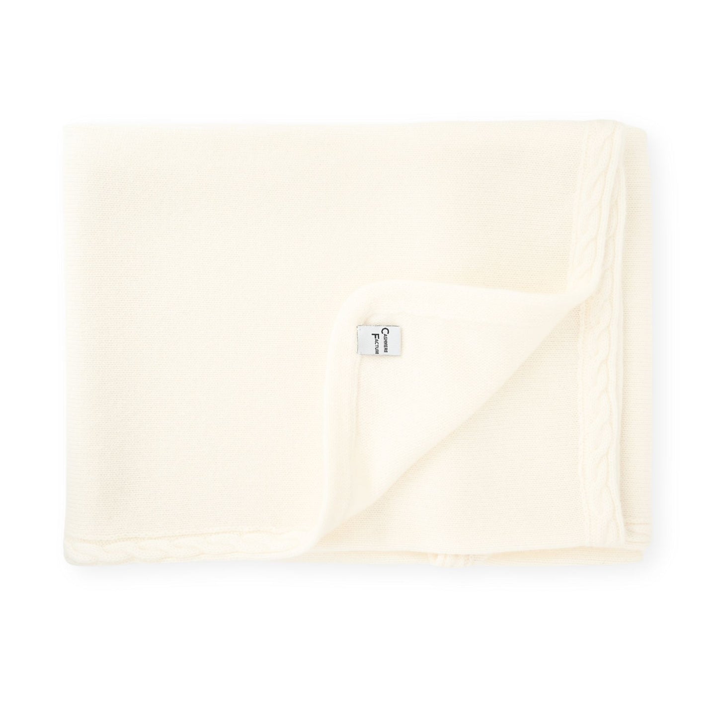 Cashmere Babydecke Zopfrand