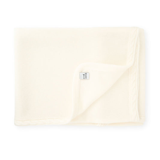 Cashmere Babydecke Zopfrand