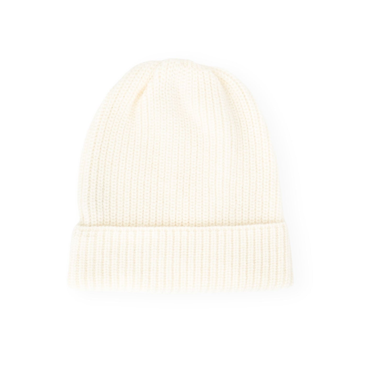 Cashmere Babymütze in Rippenstrick