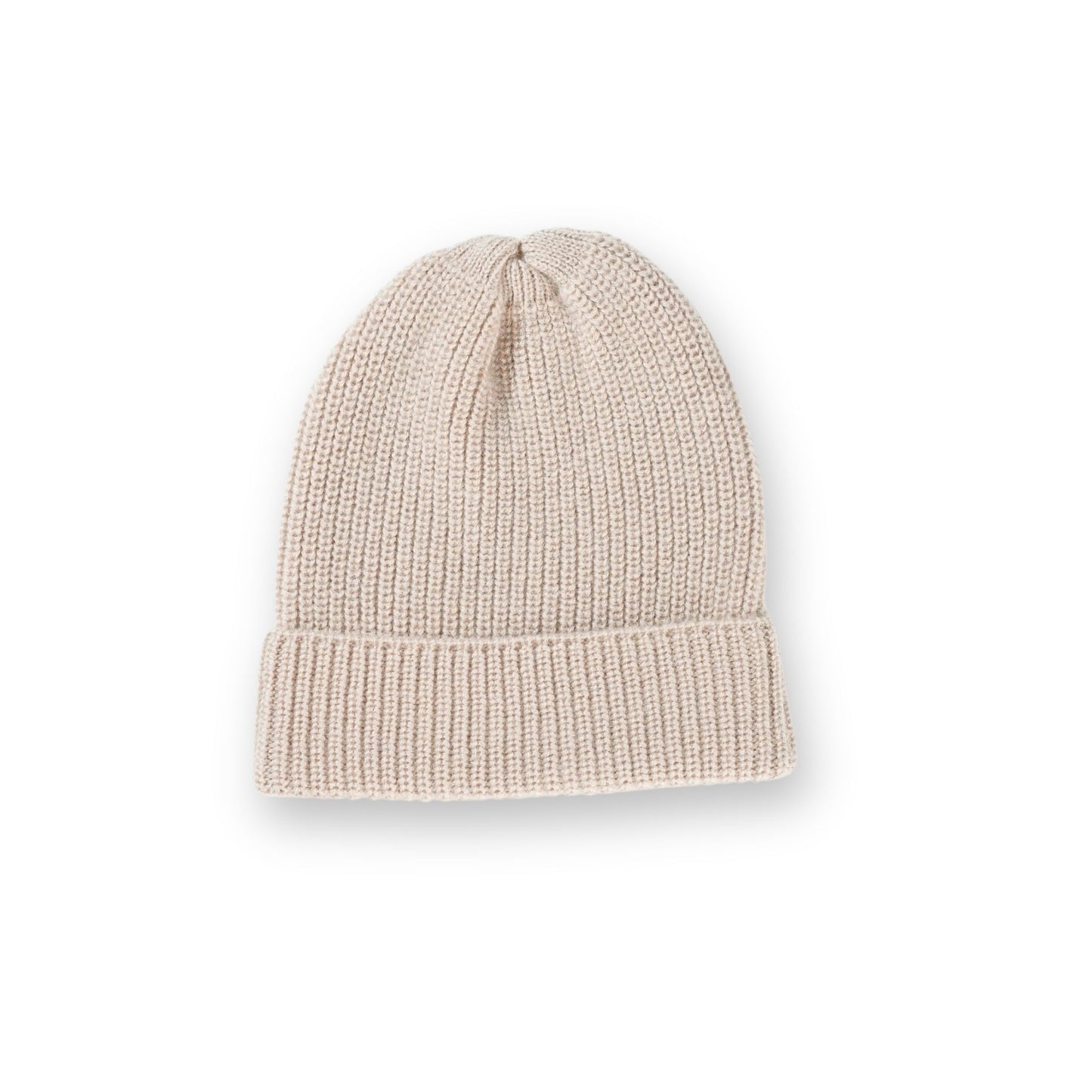 Cashmere Babymütze in Rippenstrick
