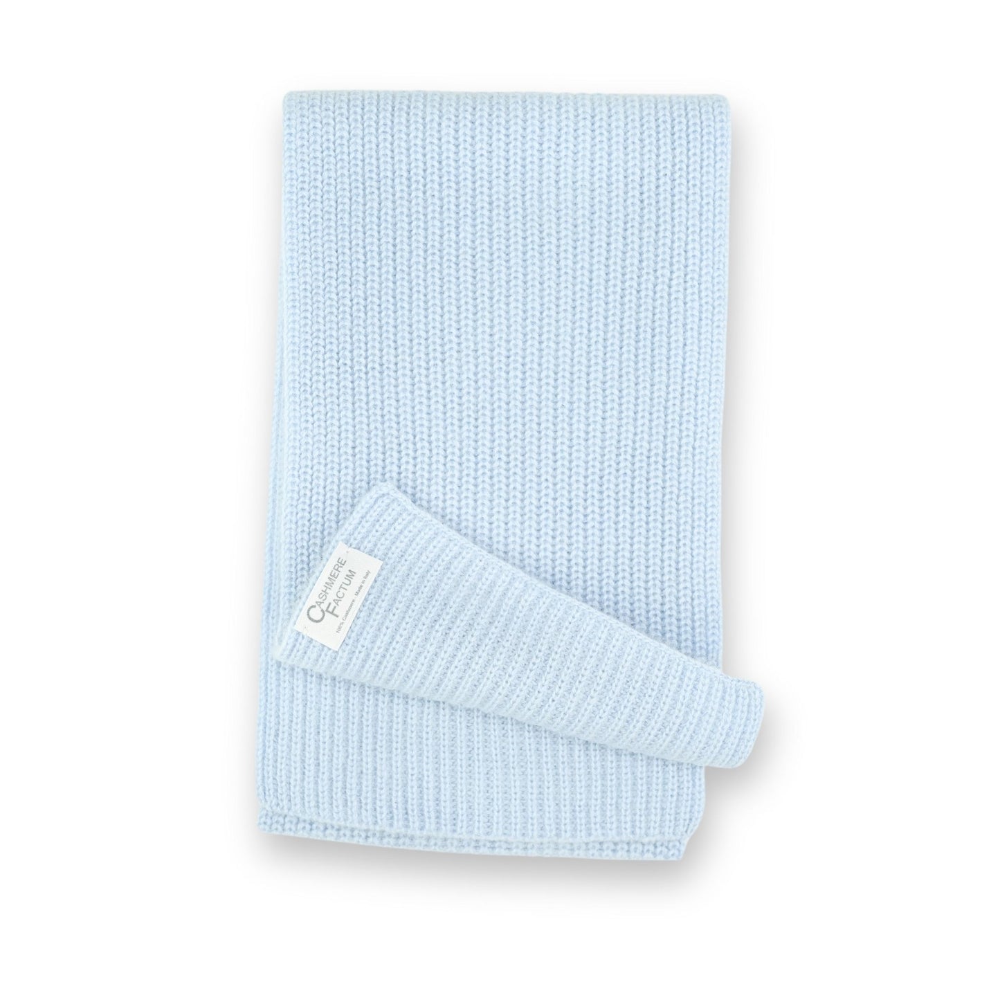 Cashmere Babyschal in Rippenstrick