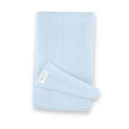 Cashmere Babyschal in Rippenstrick