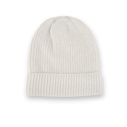Cashmere Babymütze in Rippenstrick