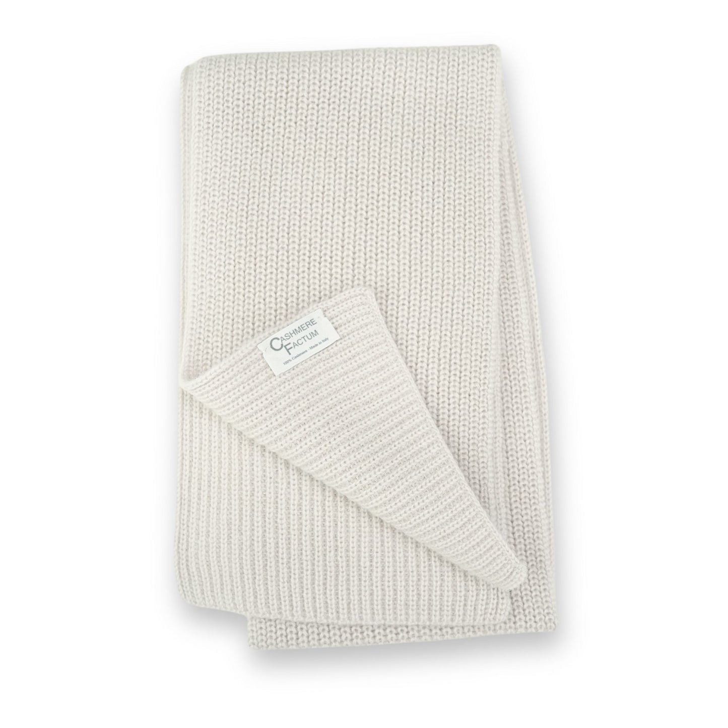 Cashmere Babyschal in Rippenstrick